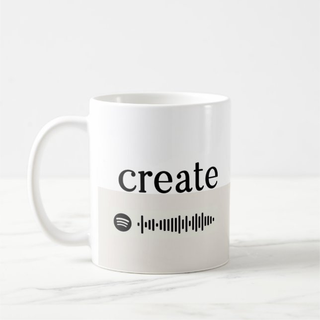 Create + Spotify Playlist Coffee Mug (Left)
