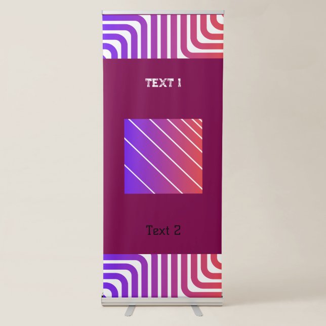 Create Stunning Displays Retractable Text Printed Banner (Front)