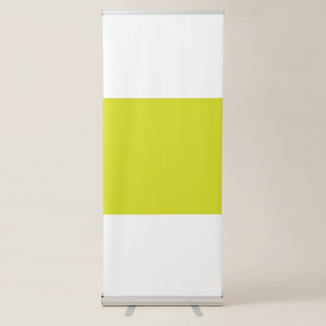 Create Stunning Visual Appeal Yellow Background Retractable Banner (Front)