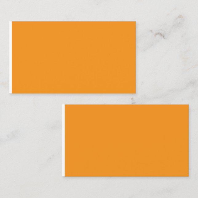 Create Stunning Visuals with Orange Background Calling Card (Front/Back)