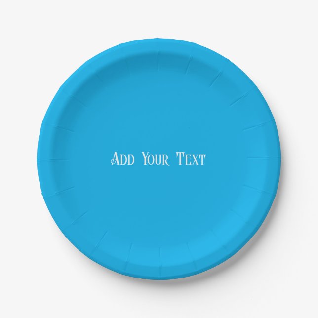 Create Stylish Professional Custom Wishes  Paper Plate (Front)