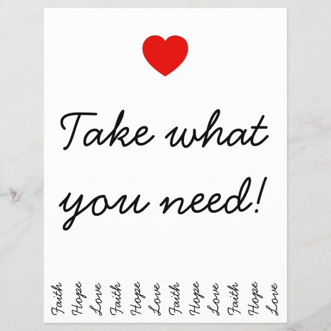 Create Tear Away Strips Flyer (Front)