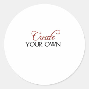 Create Template Classic Round Sticker