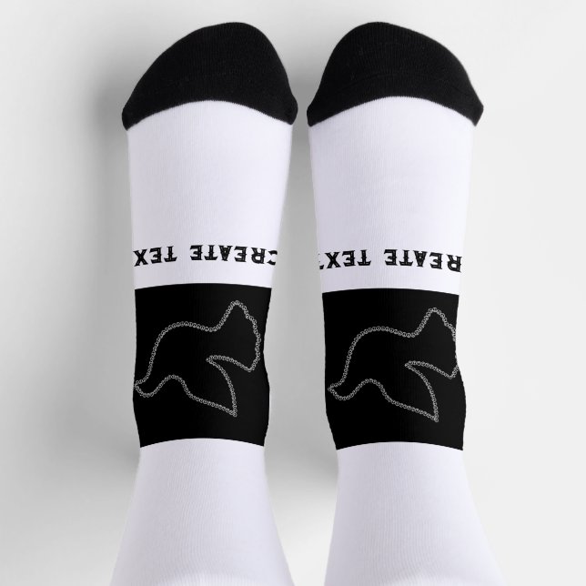 Create Text Bird Fly Printed Peace Love Stylish  Socks (Top)