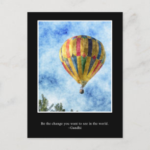 Create the change you want in the world postcard