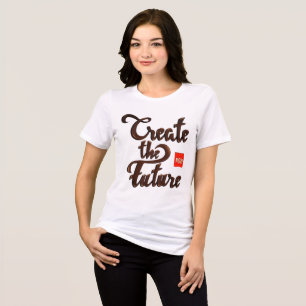 Create The Future Now - Metallic 3D Women Tri-Blend Shirt