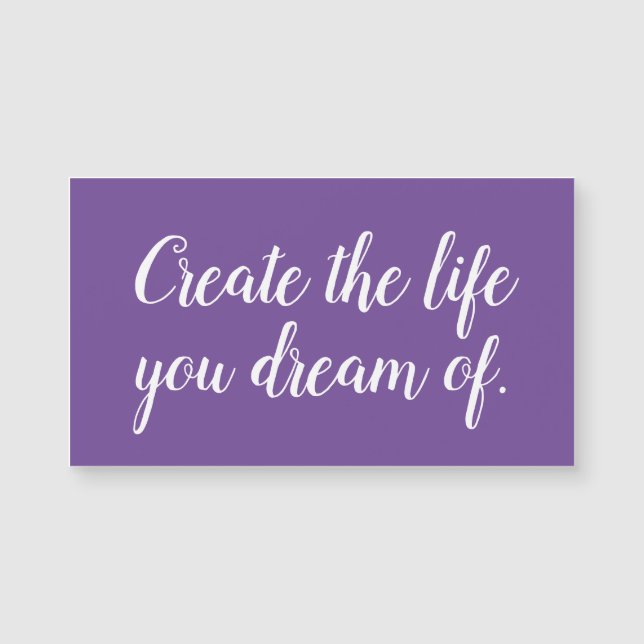 Create The Life You Dream Of (Front)
