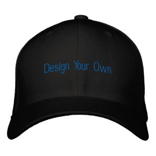 Create Unique Style Black-Hat Small Medium Comfort Embroidered Hat