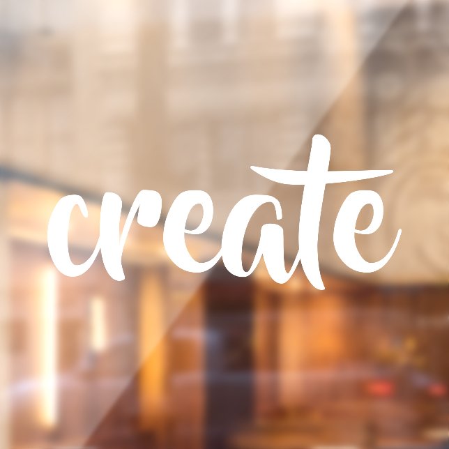 "Create" Window Cling (Sheet 2)