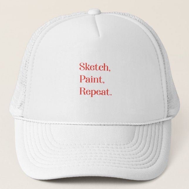 Create Without Limits By Repetition and Intuition Trucker Hat (Front)