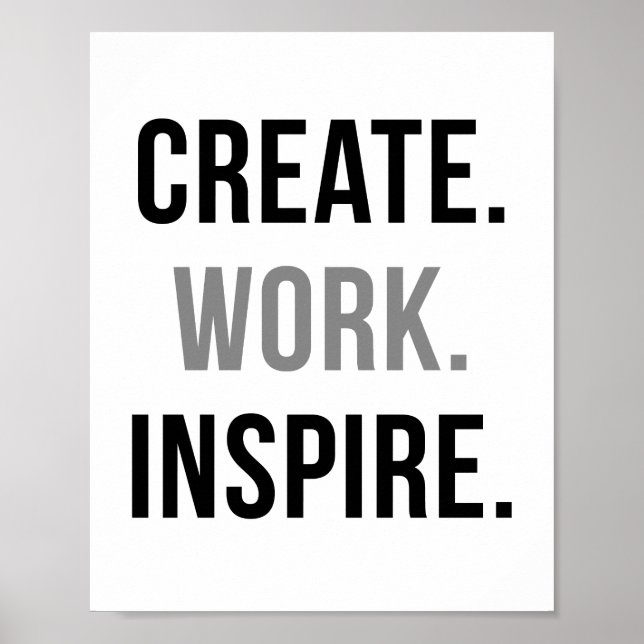 Create Work Inspire Poster (Front)