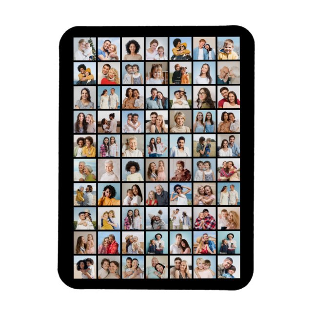 Create Youir Own 70 Photo Collage Magnet (Vertical)