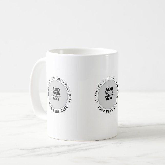 Create Your b/w Special Three Image Coffee Mug (Front Left)