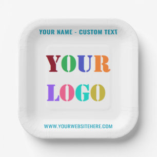 Create Your Business Branded Paper Plates Template