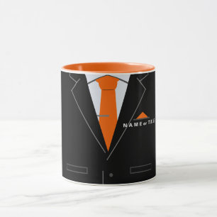 Create Your Business Coffee Mug Custom Name Title