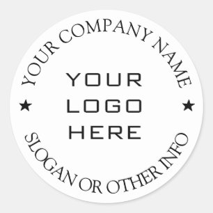 Create Your Business Logo Classic Round Sticker