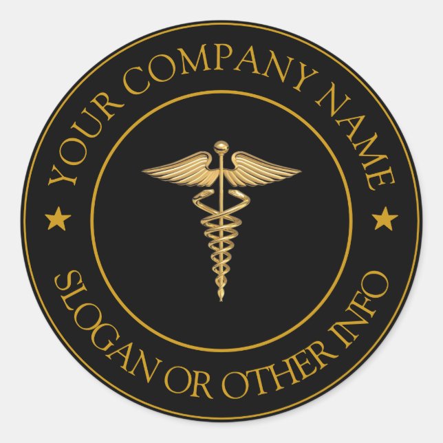 Create Your Business Logo Custom Classic Round Sti Classic Round Sticker (Front)