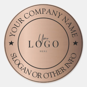 Create Your Business Logo Custom Classic Round Sti Sticker