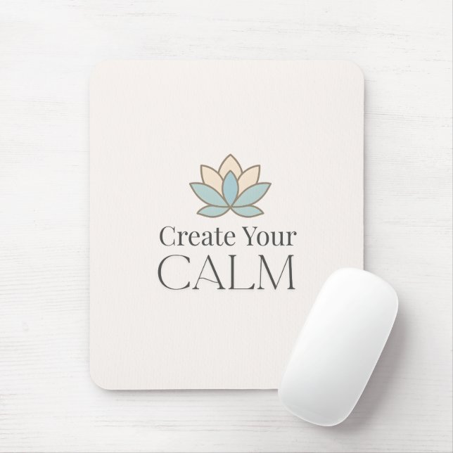 Create Your Calm Minimal Motivational Mouse Pad (With Mouse)