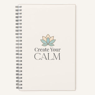 Create Your Calm Minimal Motivational Notebook