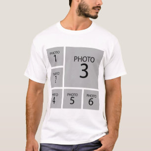 Create your collage Personalised  template 6 PHOTO T-Shirt