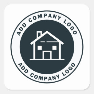 Create Your Custom Business Logo Company Manager Square Sticker