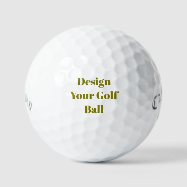Create Your Custom Callaway Supersoft Golf Balls (Front)