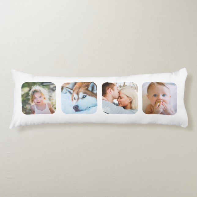 Create your custom Instagram Photo Collage Body Cushion (Front)