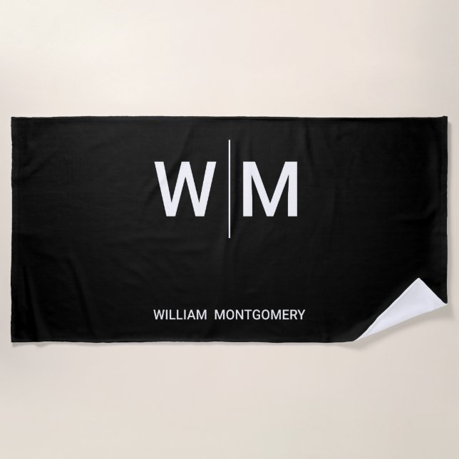 create your custom minimalist & elegantBeach Towel (Front)