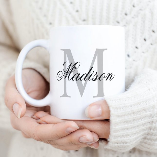 Create Your Custom Name Monogram Coffee Mug (Creator Uploaded)