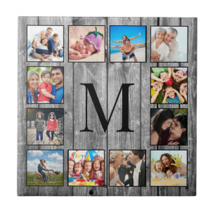 Create Your Custom Photo Collage Rustic Farmhouse Tile