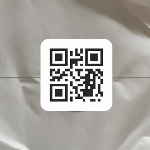 Create Your Custom QR Code Square Sticker