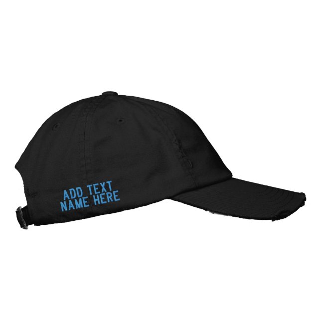 Create Your Custom Text Embroidered Hat Template (Right)