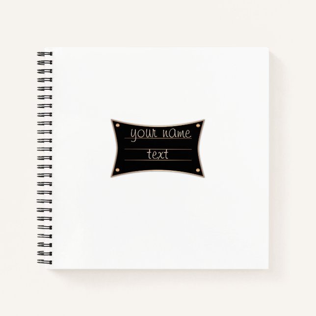 Create your decor, your name notebook (Front)