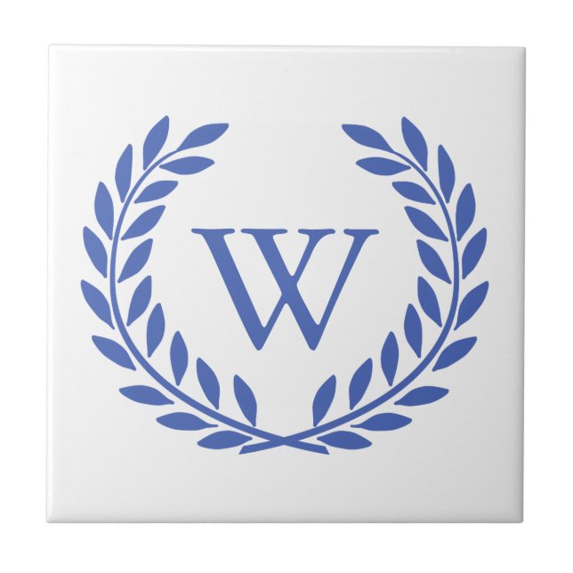Create Your Decorative Wreath Monogram Tile (Front)