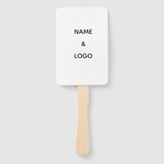 Create your design here add your text logo hand fan (Front)