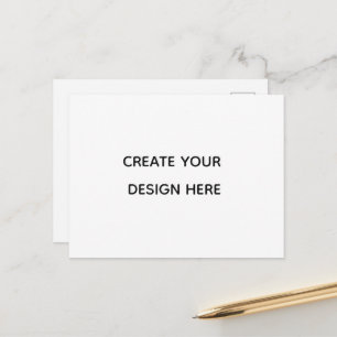 Create your design here add your text logo hare holiday postcard