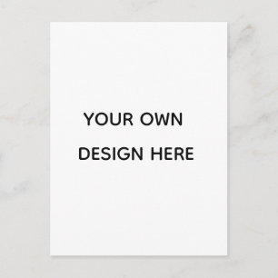 Create your design here add your text logo hare postcard