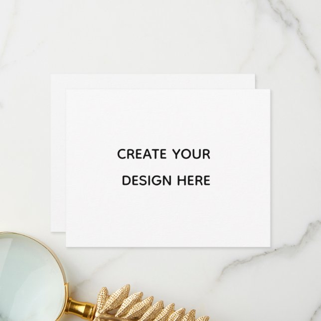 Create your design here add your text logo hare thank you card (Front/Back In Situ)