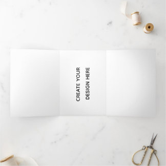Create your design here add your text logo hare Tri-Fold announcement