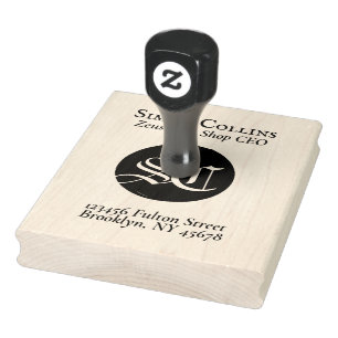 Create your ExLibris Monogram Books Return Address Rubber Stamp