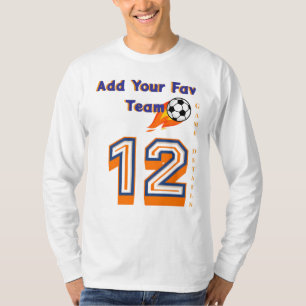 Create your Favourite Team Name 12 Football Soccer T-Shirt