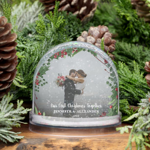 Create your First Christmas Together photo Snowglobe