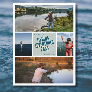 Create your fishing adventure photo Postcard