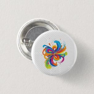create your future-positive mindset 3 cm round badge
