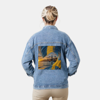 create your future-positive mindset denim jacket