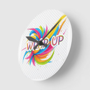 create your future-positive mindset round clock