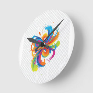 create your future-positive mindset round clock