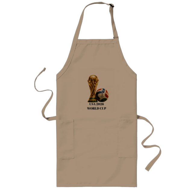 create your future-with positive mindset long apron (Front)