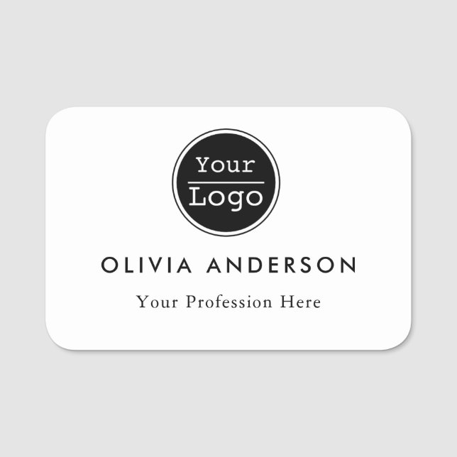 Create Your Logo Custom Name Tag (Front)